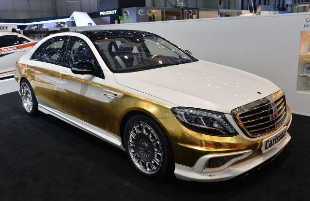 Genf 2014: a Carlsson CS50 Versailles Mercedes átirata aranyozással kábít