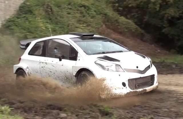 Videón dagonyázik a Toyota Yaris WRC