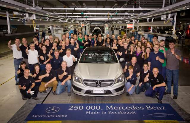 Termelési jubileum a Mercedes-Benz kecskeméti gyárában