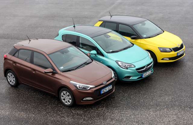 Összehasonlító teszt: Hyundai i20 1.25i, Opel Corsa 1.0 Turbo, Skoda Fabia 1.2 TSI