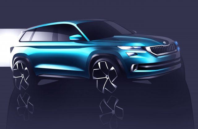 Skoda VisionS Study - gyári rajzokon az új SUV