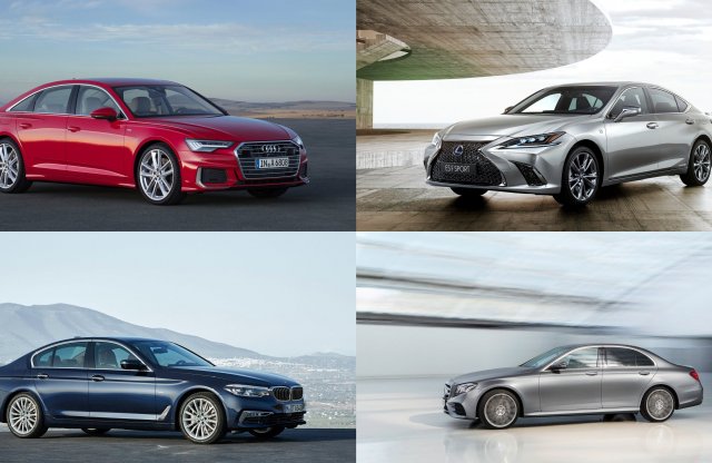 Árharc: Audi A6, BMW 5-ös, Lexus ES, Mercedes-Benz E-osztály