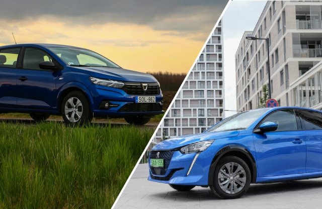 Európa új eladási bajnokai a Peugeot 208 és a Dacia Sandero