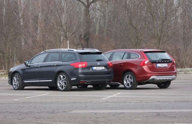 Összehasonlító teszt: Citroën C5 Tourer, Volvo V60
