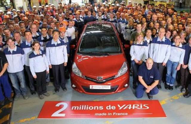 Kétmillió Toyota Yaris Valenciennes-ből