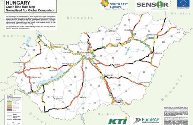 SENSoR projekt vizsgálja a hazai utak veszélyességét