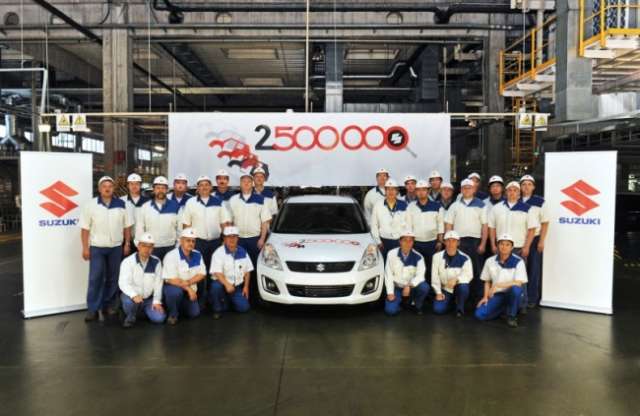 Legördült a 2,5 milliomodik magyar Suzuki