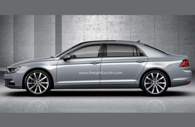 Digitális grafikán a leendő új Volkswagen Phaeton