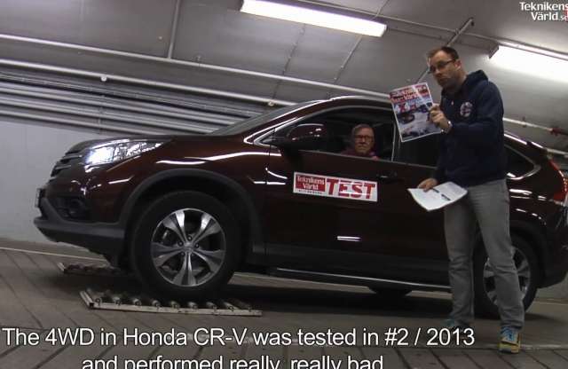 Nem remekelt a Honda CR-V összkerékhajtása a svéd Teknikens Värld tesztjén