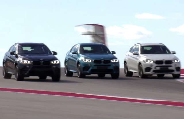 Így hasít versenytempóban három vadiúj BMW X6 M 