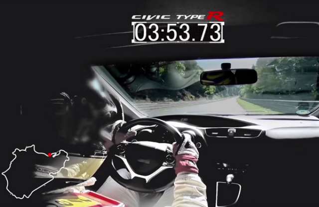 Videón a Honda Civic Type R Nordschleifén futott rekordköre