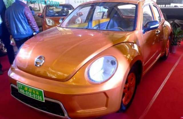 A kínaiak nem csak lemásolták, ötajtósként építették meg a Volkswagen Beetle-t