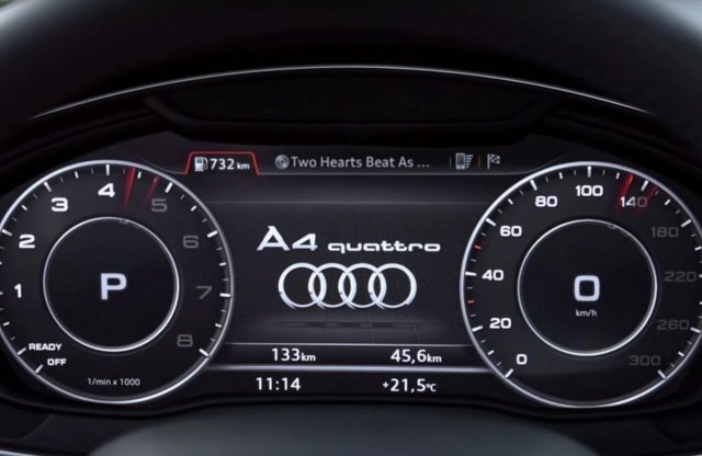 Videón a digitális műszerblokk, ami felárért már az Audi A4-ben is lehet