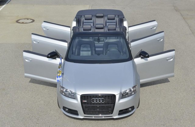 Három üléssorral ellátott egyedi kabriót mutatott be az Audi