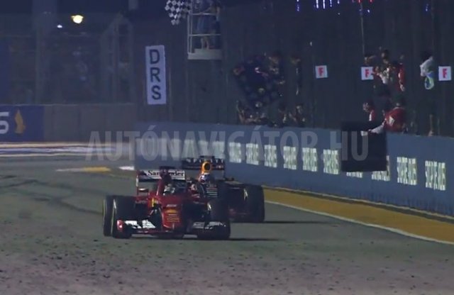 Forma-1, Szingapúri Nagydíj: Vettel rajt-cél győzelemmel nyert