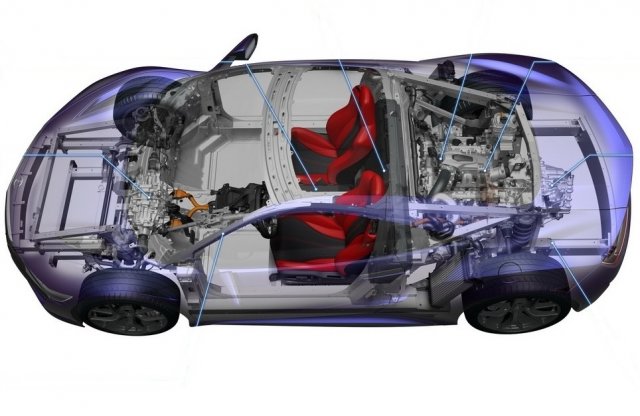 Négy motor, összesen 573 lóerővel hajtja a Honda új sportautóját