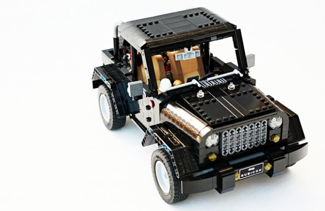 Csupa műanyagból készült a Jeep Wrangler, hiszen LEGO
