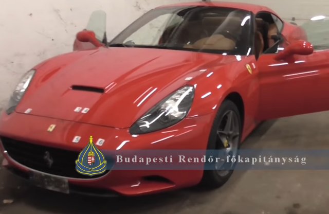 Spanyolországból lopták a Ferrari Californiát, a főnök saját helyén találták meg