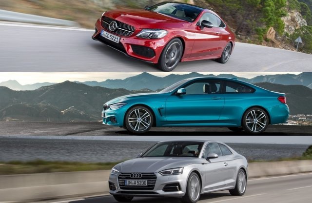 Új kupé körkép: Audi A5 Coupé, BMW 4-es sorozat, Mercedes C-osztály Coupé