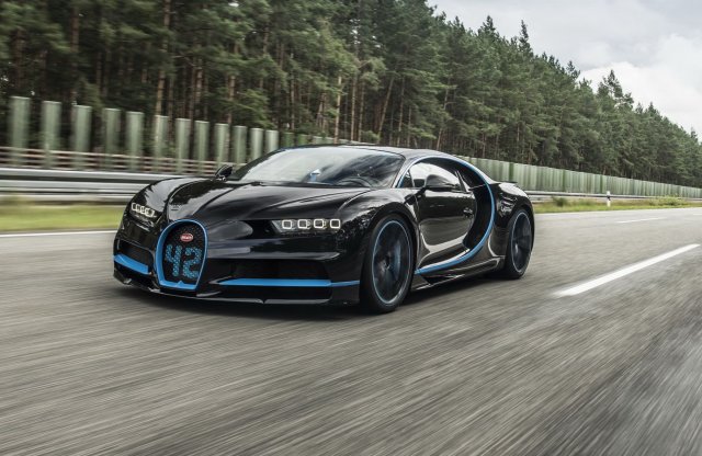 Videón a Bugatti Chiron 0-400 km/órás gyorsulása