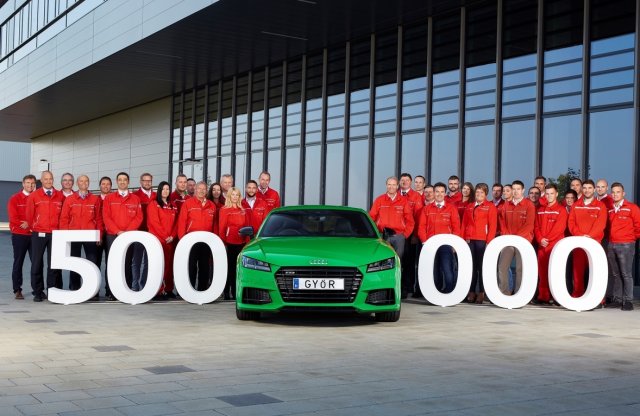 Az 500 000. győri Audi egy viperazöld TTS