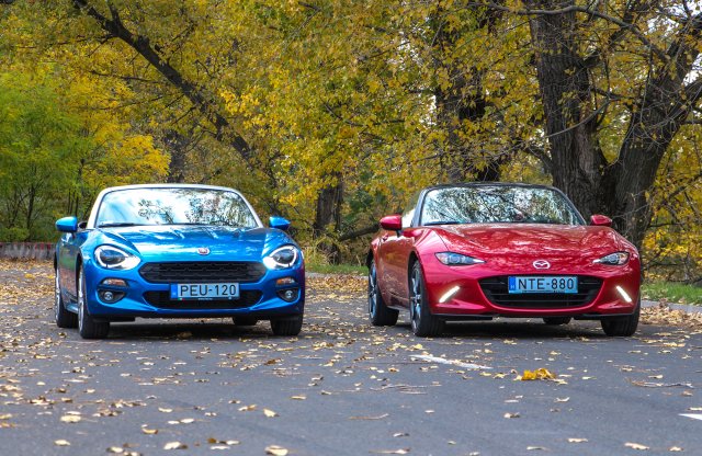 Összehasonlító teszt: Mazda MX-5 és Fiat 124 Spider
