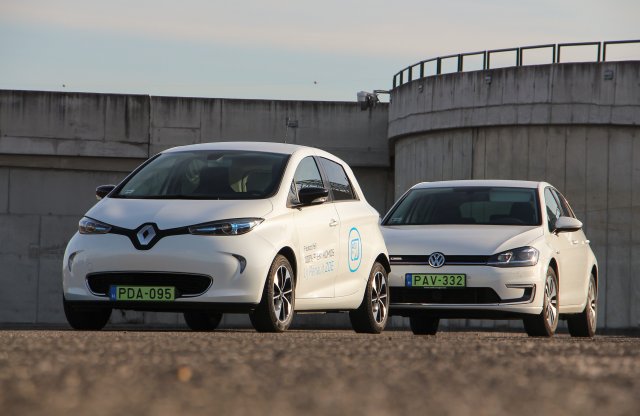Renault Zoe vs. VW e-Golf - villanyautó összevetés Trabarnával