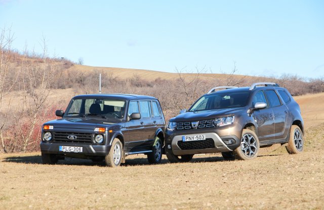 Nem összevetés! Dacia Duster 1.5 dCi Prestige és Lada 4x4 Urban 1.7 5-ajtós off-road  a terepen