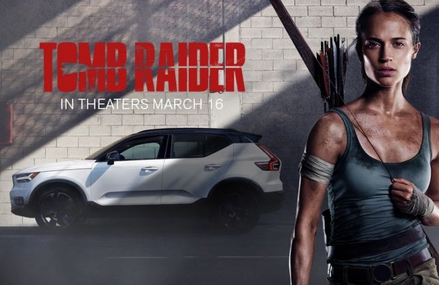 A Tomb Raider című film főszereplője Volvo XC40-est hajt