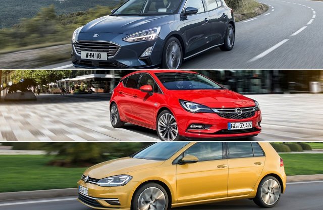 Alapverziók mérkőzése: Ford Focus, Opel Astra, Volkswagen Golf