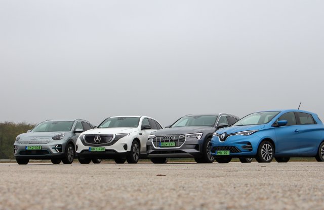 Év Magyar Autója összevetés: Audi e-tron, Kia e-Niro, Merecedes-Benz EQC, Renault Zoe