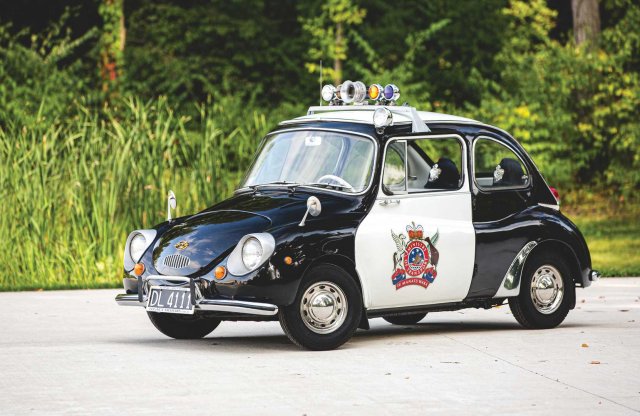 A világ legaranyosabb rendőrautója címre is pályázhatna ez a Subaru 360