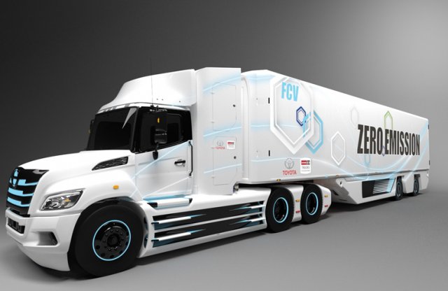 Hidrogén üzemanyagcellás elektromos teherautót fejleszt a Toyota és leányvállalata
