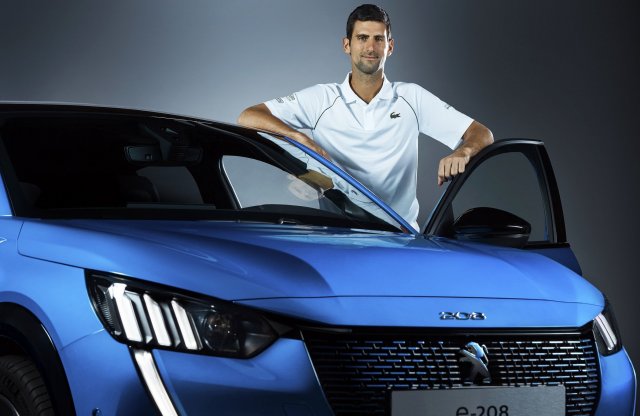 Mostantól Djokovic a Peugeot e-208 új arca!
