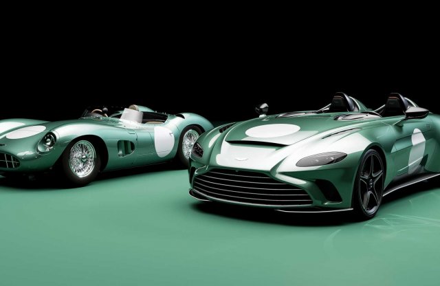 Az Aston Martin V12 Speedsterhez kérhető DBR1 Specification Pack verhetetlen stílust ad a kocsinak