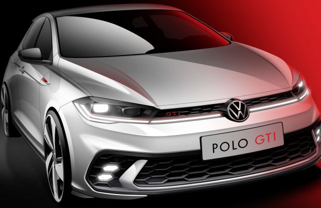 Hivatalos látványterveket tett közzé a Volkswagen a hamarosan bemutatkozó Polo GTI-ről