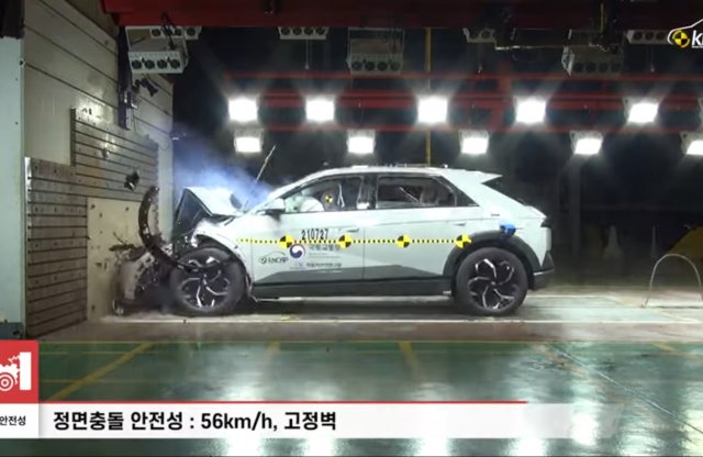 A Hyundai Ioniq 5 az első E-GMP alapú autó, amit összetörtek, a platform eddig jól szerepel