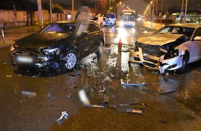 Bódult állapotban okozott balesetet egy sofőr Debrecen belvárosában