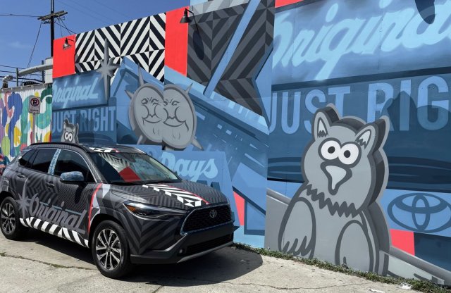 Az utca művészete és a vadonatúj Toyota Corolla Cross találkozása: íme a lenyűgöző eredmény
