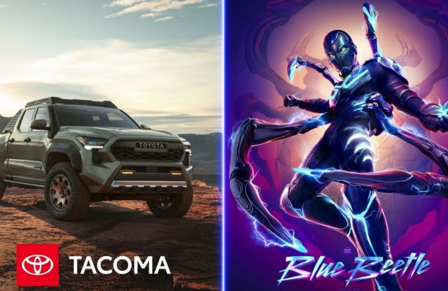 A Kék bogár című szuperhősfilmben jut cameoszerephez a Toyota Tacuma