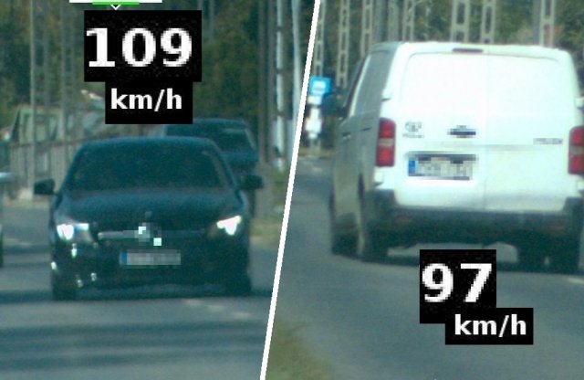 Újabb felháborító gyorshajtásokat fotóztak a Pest vármegyei rendőrök