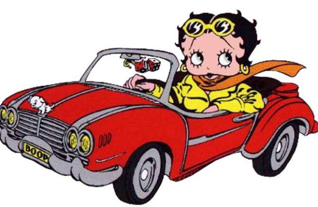 Betty Boop, a benzinvérű rajzfilmfigura
