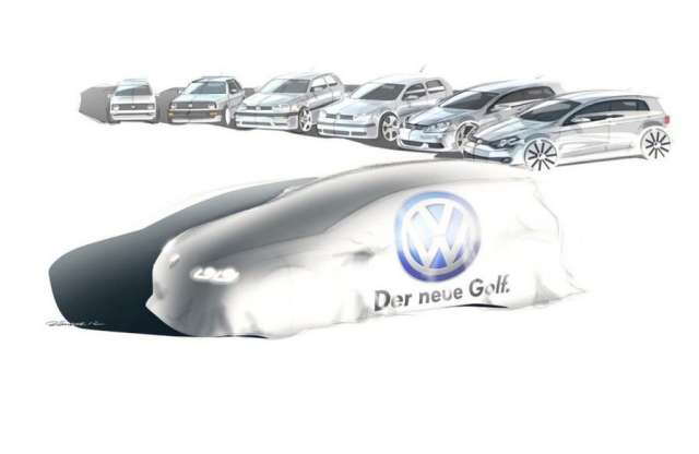 Kissé nagyobb, jóval könnyebb lesz az új Volkswagen Golf
