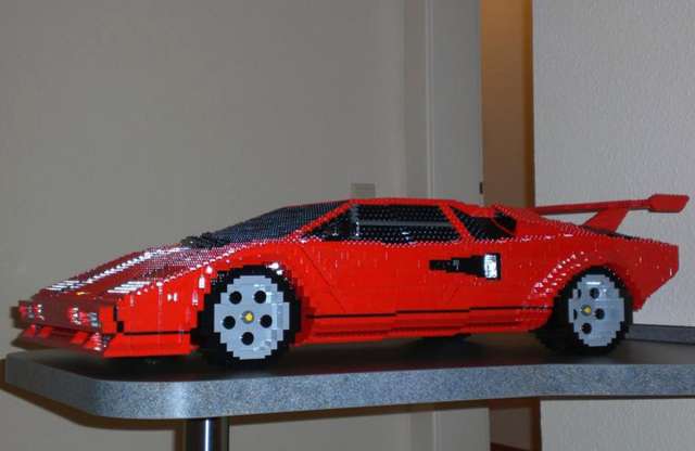 Lamborghini Countach építőkockákból