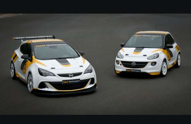 Opel Adam és Opel Astra GTC versenyautó