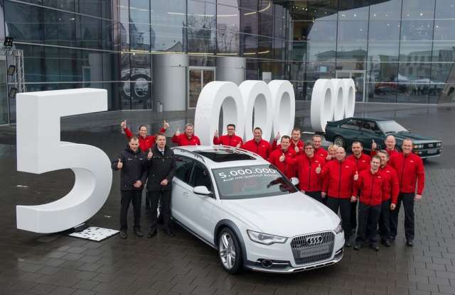 Elkészült az ötmilliomodik Audi quattro